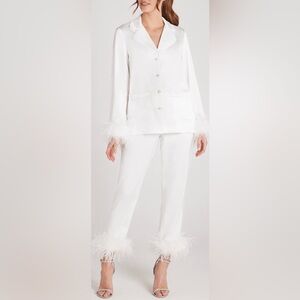 NADINE MERABI DARCIE WHITE PAJAMAS BRAND NEW